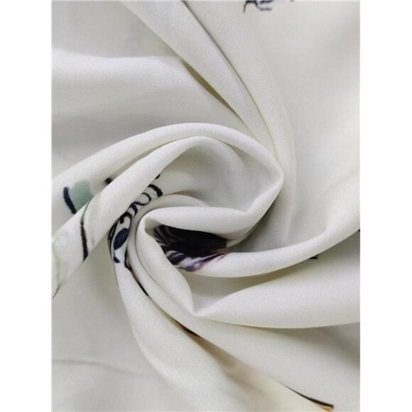 Full Size Printed Square Neck Tie Back Maxi Dress Plus Size - Picture 6 of 6